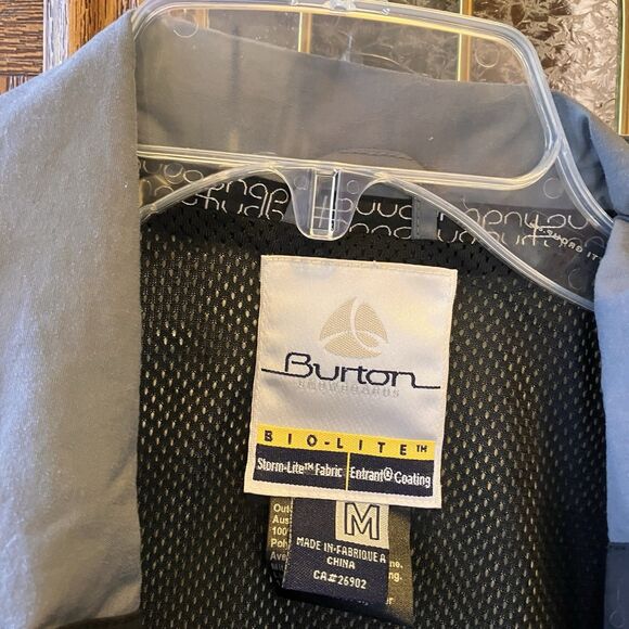 BURTON Snowboards Bio-Lite Storm-Lite Jacket Men's Sz M Gray White Waterproof - Picture 2 of 16